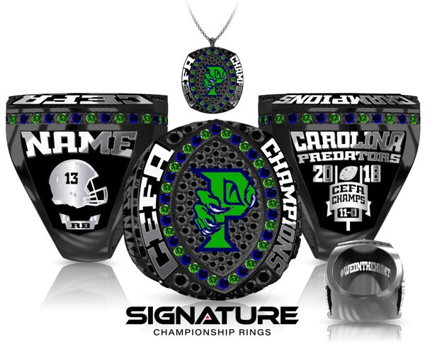 Carolina Predators Football 2018 Championship Ring