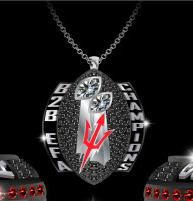 Long Island Red Devils Football Pendant