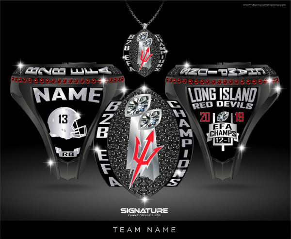 Long Island Red Devils Football Championship Ring