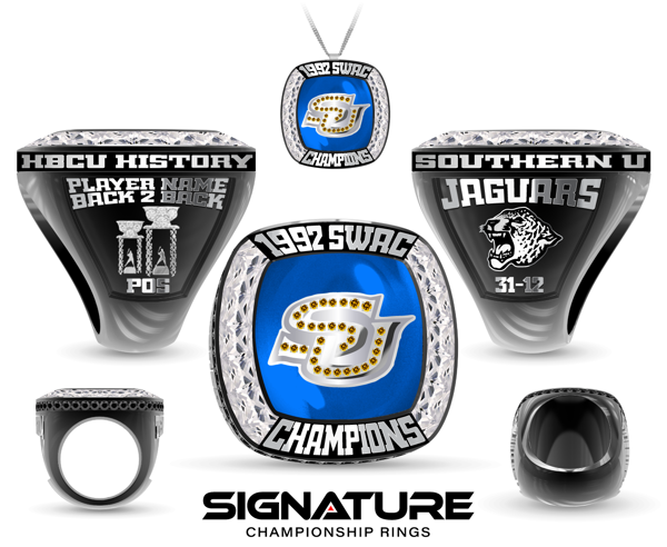 Southern University SWAC Baseball Alumni Baseball 1992 Championship Ring