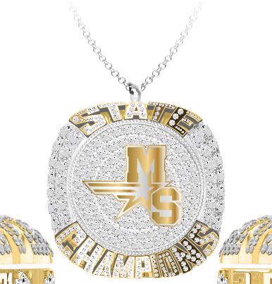 Millard South Wrestling Pendant