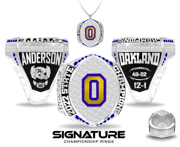 Oakland Oakers High School Football Championship Rings