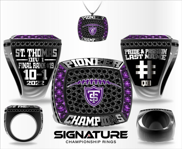 University of St. Thomas Football 2022 Championship Ring