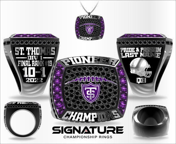 University of St. Thomas Football 2022 Championship Ring
