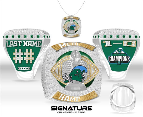 Tulane University Football 2022 Championship Ring