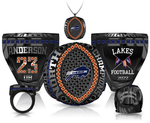 Mountain Lakes High School Football 2022 Championship Ring