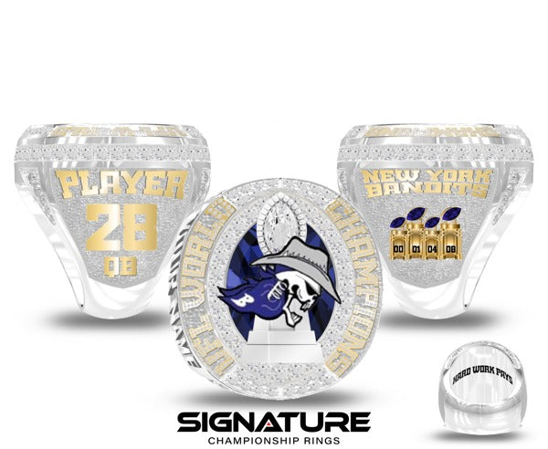 New York Bandits Football 2008 Championship Ring