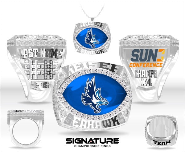 Keiser University Football 2022 Championship Ring