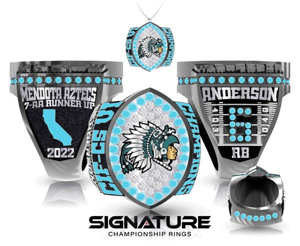 Mendota High School Football 2022 Championship Ring
