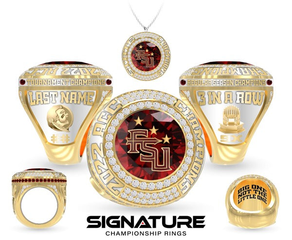 Florida State University Soccer -Women's 2022 Championship Ring