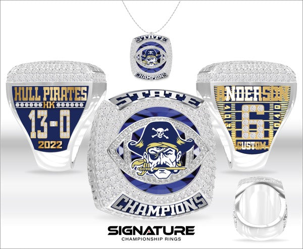 Hull High School Football 2022 Championship Ring