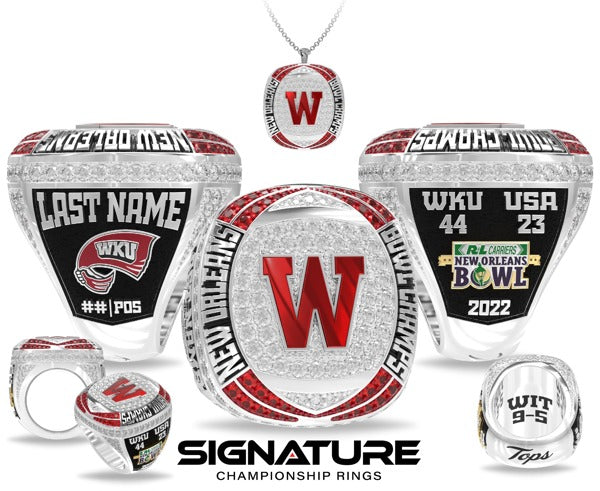 Western Kentucky University Football 2022 Championship Ring