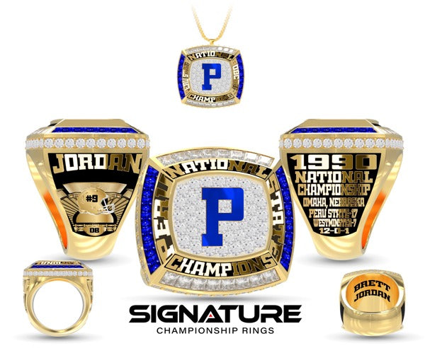 Brett Jordan Peru State Football 1990 National Championship Ring