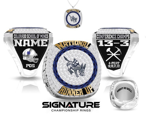 Colorado School of Mines Football 2022 Championship Ring