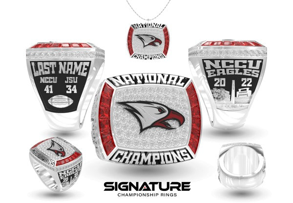 North Carolina Central University Football 2022 Championship Ring