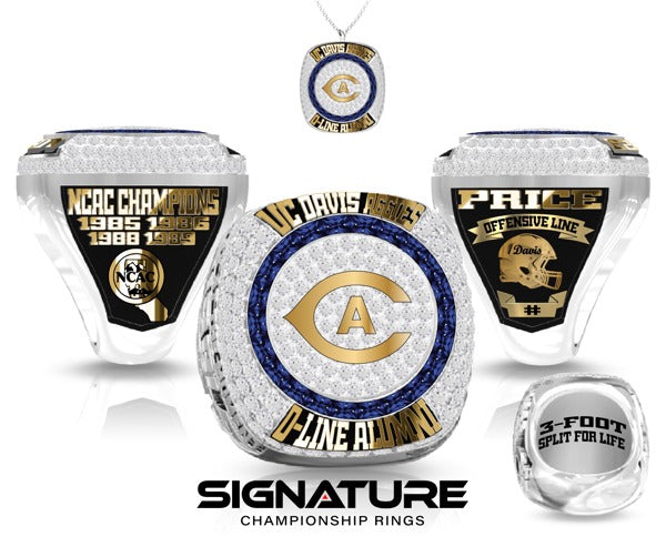 University of California Davis O-Line Alumni Ring