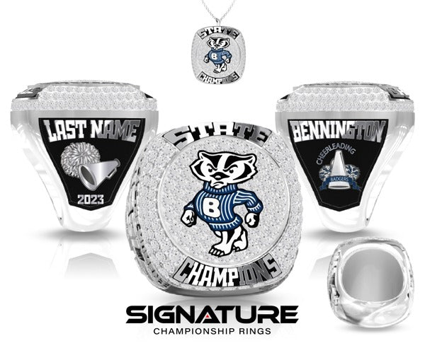 Bennington Senior High School Cheer 2023 Championship Ring