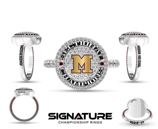 Madison High School Swimming & Diving 2023 Championship Ring