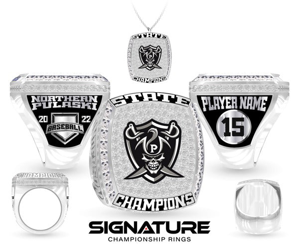Pulaski High School Baseball 2023 Championship Ring