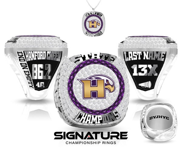 Hanford High School Cheer 2023 Championship Ring