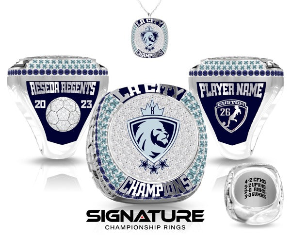 Reseda High School Soccer -Men's 2023 Championship Ring