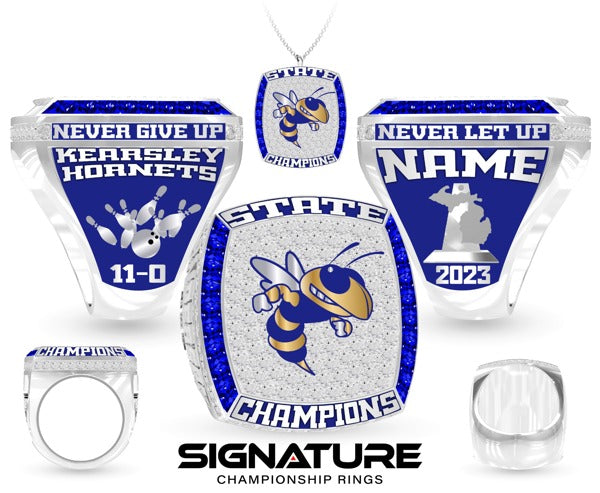 Kearsley High School Bowling 2023 Championship Ring