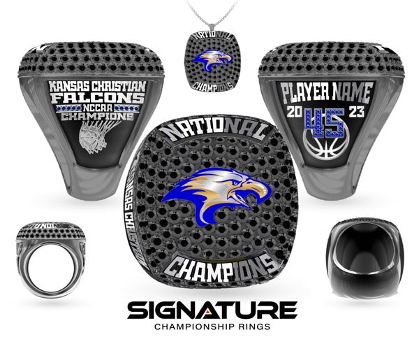 Kansas Christian  Basketball -Men's 2023 Championship Ring