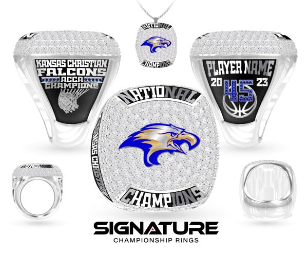 Kansas Christian  Basketball -Men's 2023 Championship Ring