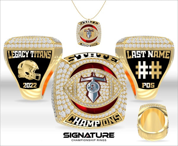 Legacy the School of Sport Sciences (High School) Football 2022 Championship Ring
