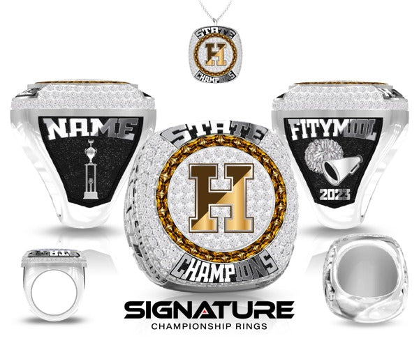 Haverhill High School Cheer 2023 Championship Ring