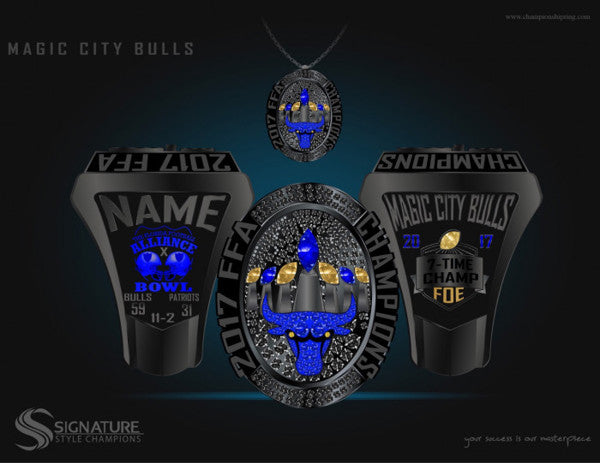 Miami Magic City Bulls Championship Ring
