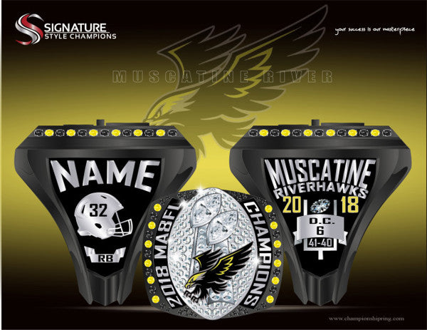 Muscatine Riverhawks Championship Ring