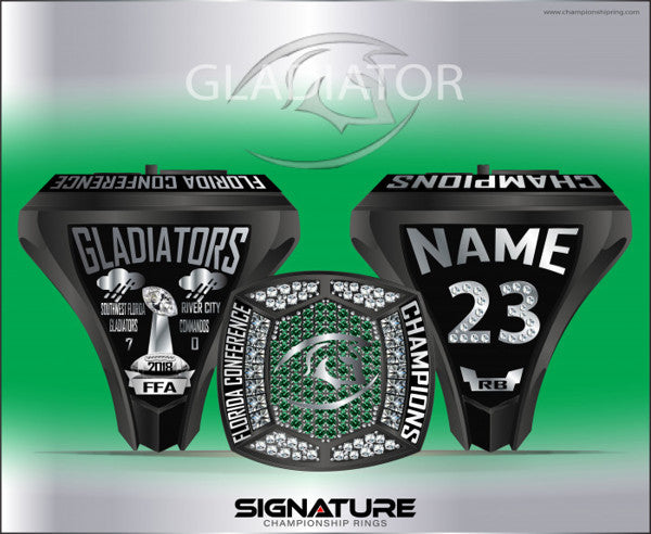 SW Florida Gladiators 2018 Conference Championship Ring