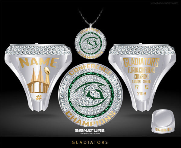 SW Florida Gladiators Conference Championship Pendant