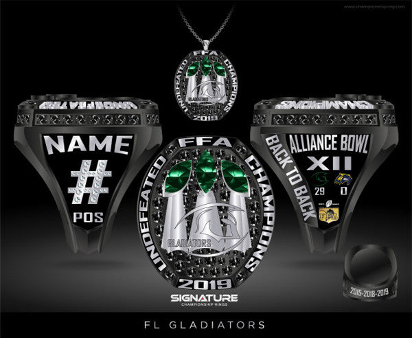 SW Florida Gladiators Championship Pendant