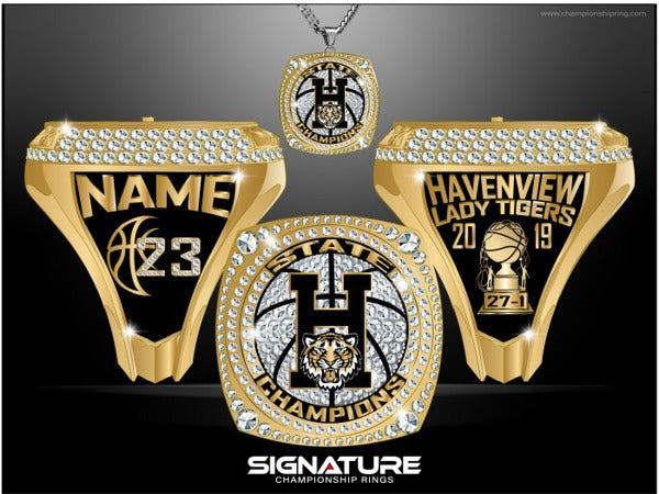 Hernsview Middle School Basketball -Women's 2019 Championship Ring