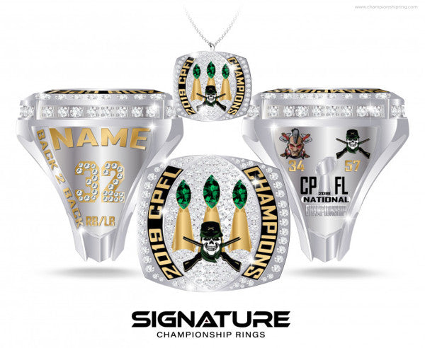 Metro Militia Football Championship Ring
