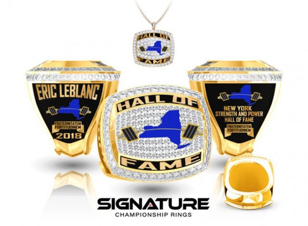 New York Powerlifting Hall of Fame Championship Ring