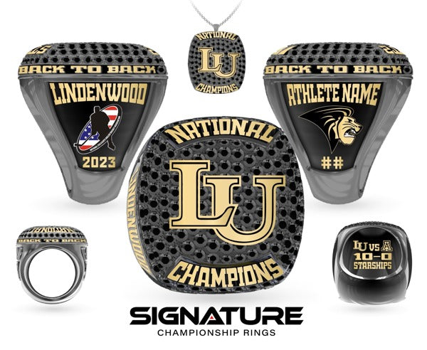Lindenwood University Hockey -Men's 2023 Championship Ring