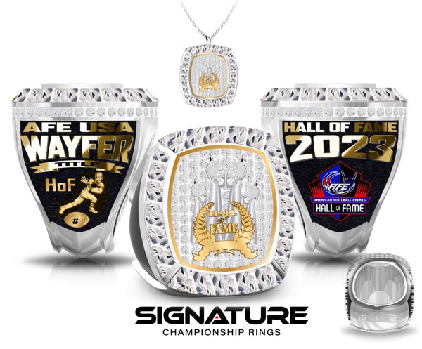 Sandy Glossenger Football 2023 HoF 6XL Championship Ring