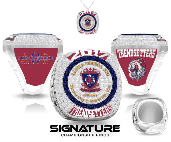 Alpha Omega Phi Trendsetters 2023 Championship Ring