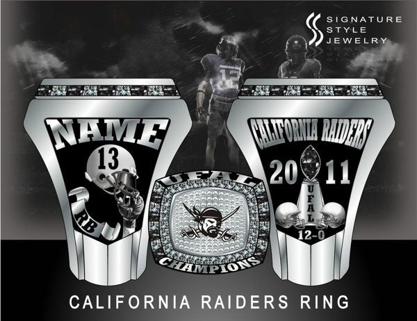 CALIFORNIA RAIDERS Championship Ring