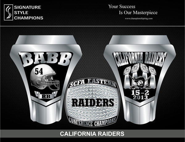 2013 California Raiders Ring
