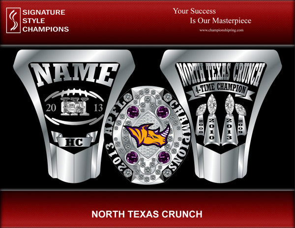 North Texas Crunch Championship Ring