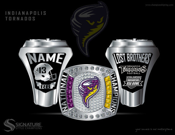 Indianapolis Tornadoes Championship Ring