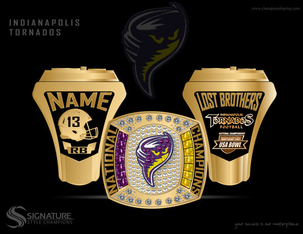 Indianapolis Tornadoes Championship Ring