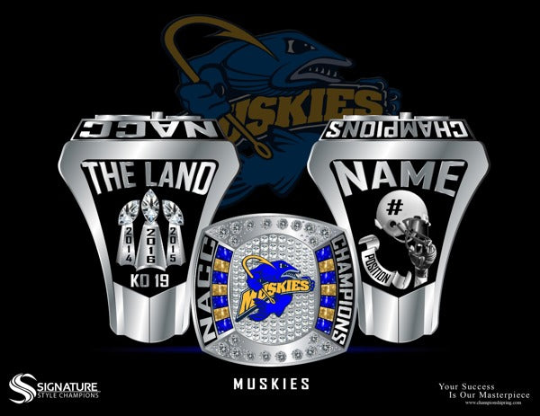 Lakeland Muskies Football 2016 Championship Ring