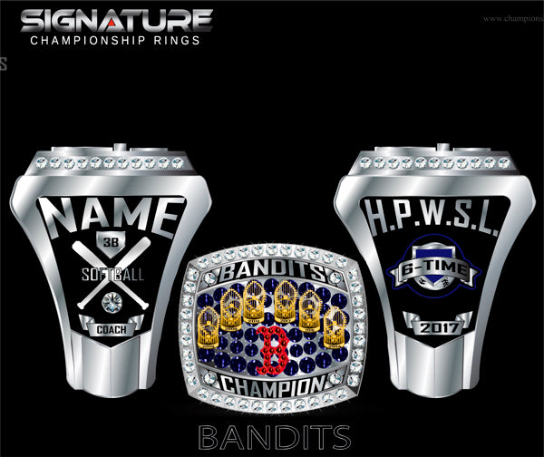 Bandits Softball Championship Ring