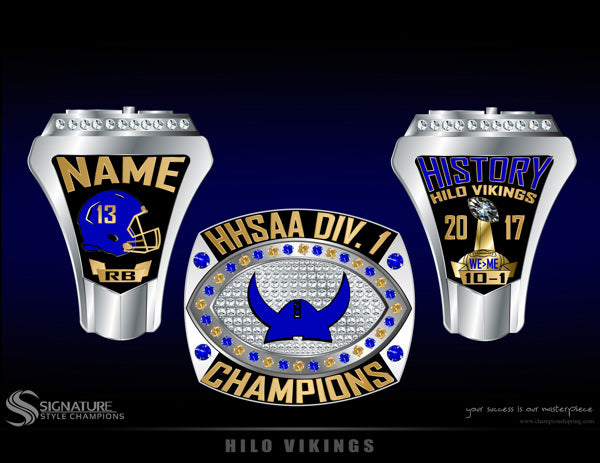 2017 HILO HIGH Championship Ring