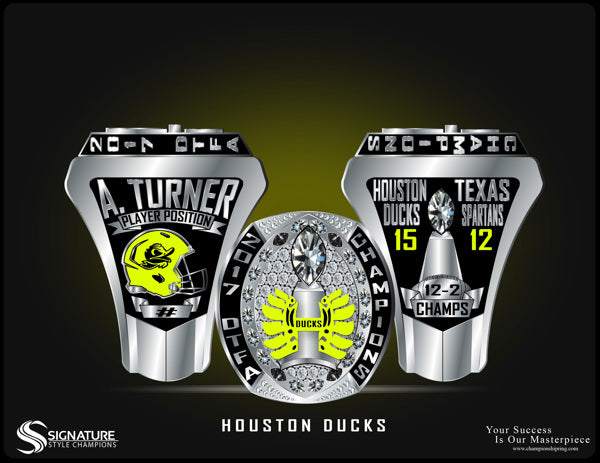 Houston Ducks Championship Ring